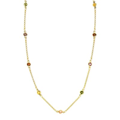 18k Gold Multi Colour Necklace