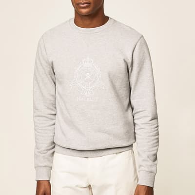 Light Grey Logo Cotton Sweatshirt