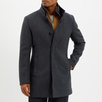 Charcoal Steinfield Wool Blend Coat