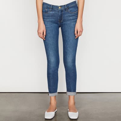 Mid Blue Le Garcon Skinny Stretch Jeans