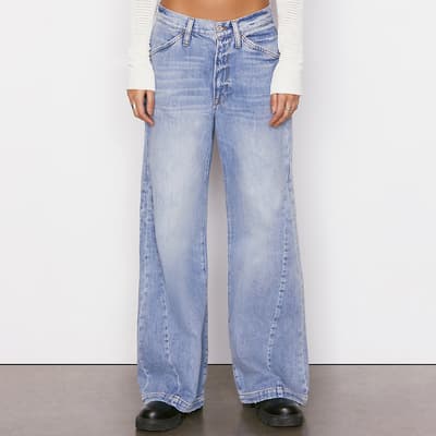 Ligt Blue Le Baggy Palazzo Jeans