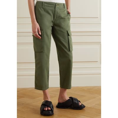 Khaki Relaxed Utility Trousers