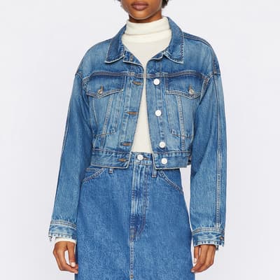 Mid Blue Oversized Denim Jacket