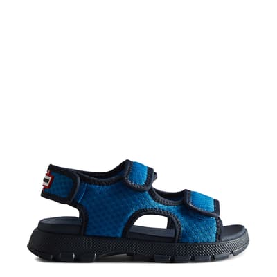 Poolhouse Blue And Navy Junior Travel Sandals