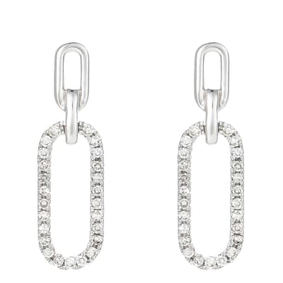 White Gold "Melete" Earrings