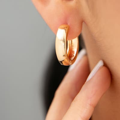 Gold Huggie Earringss