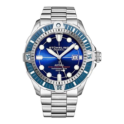 Men's Silver/Blue Astral Watch 45mm