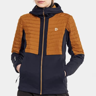 Orange Annema Straight Fit Coat