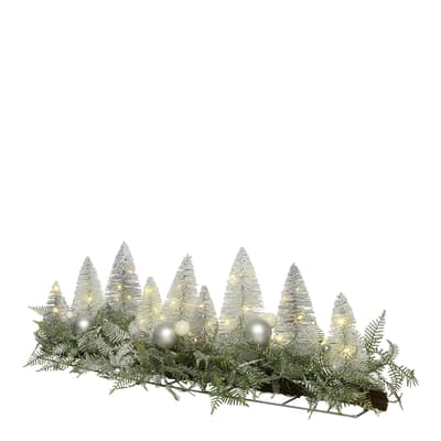 Light Up Brush Forest Light Up Table Piece, White