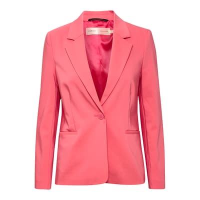 Coral Zella Cotton Blend Blazer