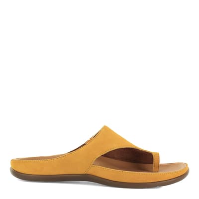 Yellow Capri Toe Loop Sandals