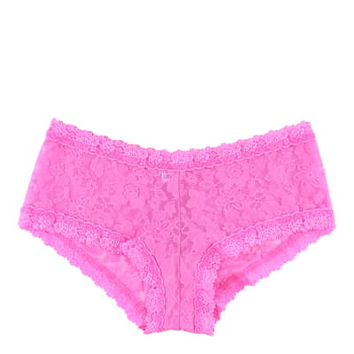 Pink Daily Lace Boyshort Briefs