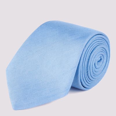 Light Blue Silk Blend Tie