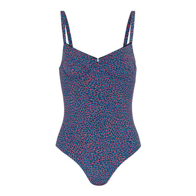 Navy & Multi  Divine Underwired One-Piece Swimsuit