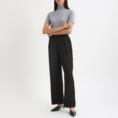 Black Acetate Trouser