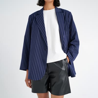 Navy Stripe Sadine Blazer