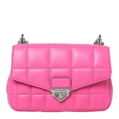  Michael Kors Hamilton Legacy Small Leather Belted Satchel (Soft  Pink) : Clothing, Shoes & Jewelry