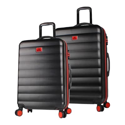 Black Medium & Large Suitcase Set