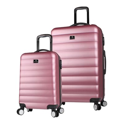 Rose Gold Cabin & Large Suitcase Set