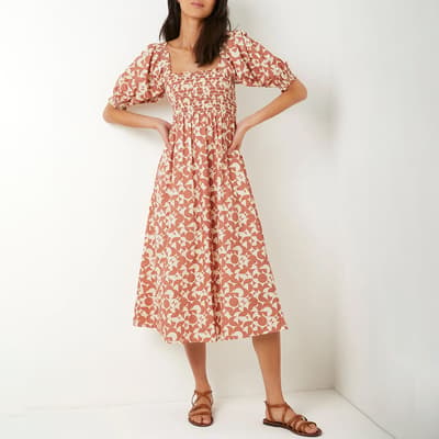 Multi Ariana Mono Geo Cotton Dress