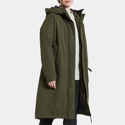 Khaki Waterproof Alicia Oversized Long Parka