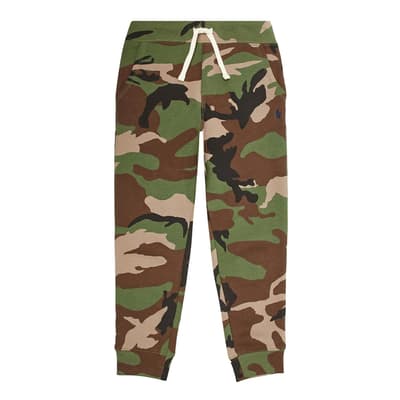 Toddler Boy's Camo Cotton Blend Tracksuit Bottoms