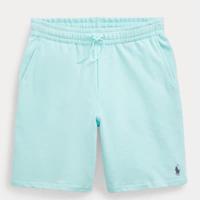 Older Boy's Blue Drawstring Waist Cotton Shorts