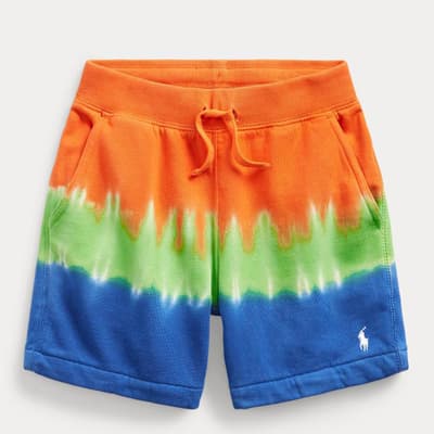 Younger Boy's Multi Cotton Blend Logo Shorts