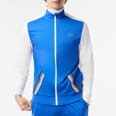 Blue/White Zip Branded Jacket