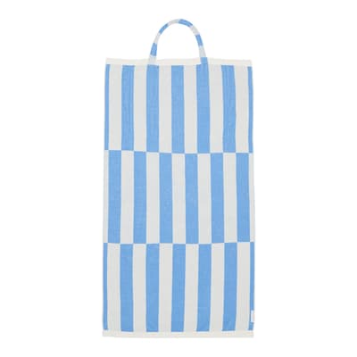 Beach Towel 2-in-1 Tote Bag Le Weekend Mid Blue Cream