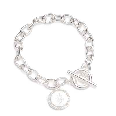 Silver Charm Flex Bracelet