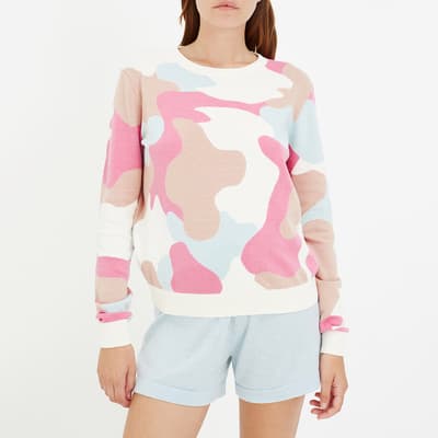 Pink Camo Cotton Jumper