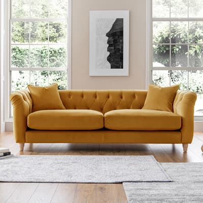 SAVE  £1340 - The Soho Large Sofa, Velvet Ochre