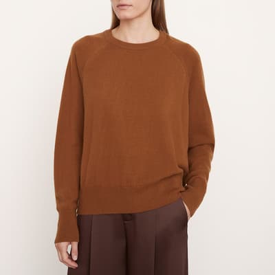 Brown Cashmere Blend Sweatshirt