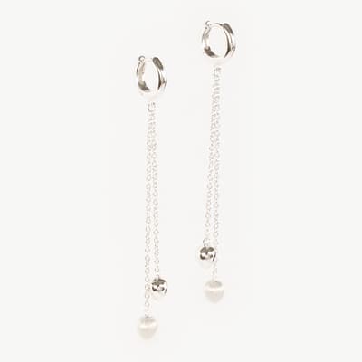 Silver Linear Earrings