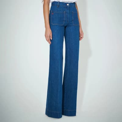 Dark Wash Alina Wide Leg Jeans