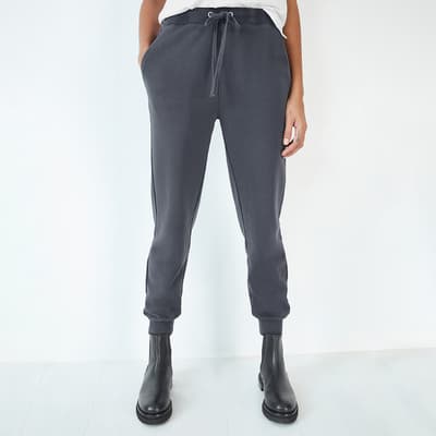 Charcoal Theia Slim Cotton Blend Joggers