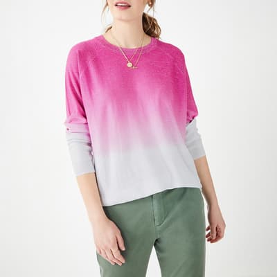 Pink/Silver Gwithian Metallic Jumper