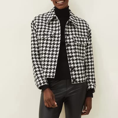 Black/White Brienna Dogtooth Jacket