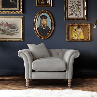 SAVE  £1124 -  The Mayfair Arm Chair, Velvet Chalk