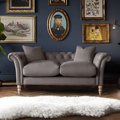 SAVE  £1420 -  The Mayfair Medium Sofa, Velvet Mushroom