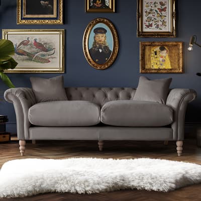 SAVE  £1520 - The Mayfair Large Sofa, Velvet Mushroom