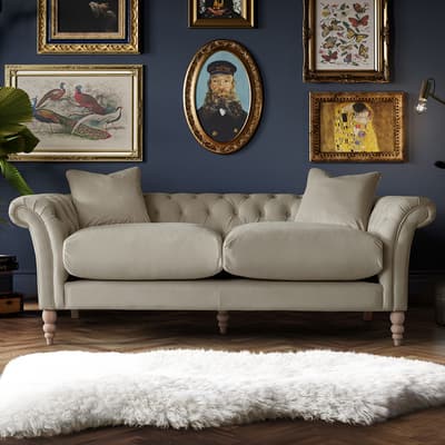 SAVE  £1630 -  The Mayfair Large Sofa, Velvet Putty