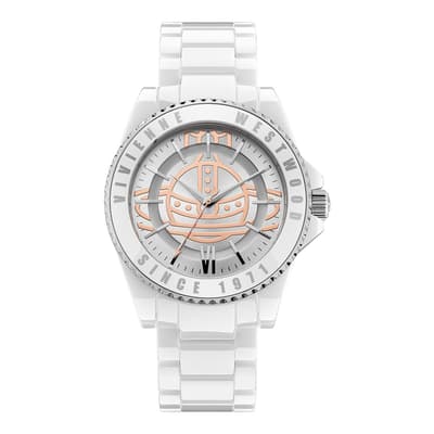 Gloss White Ceramic Sloane Quartz Watch