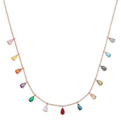 Multicolour Drop Necklace