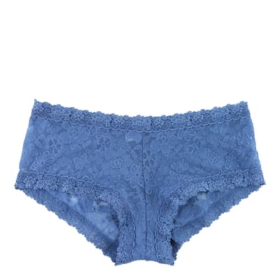 Blue Daily Lace Boyshort Brief