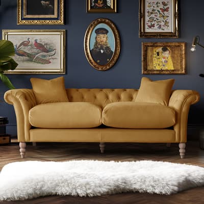 SAVE  £1520 - The Mayfair Large Sofa, Velvet Ochre