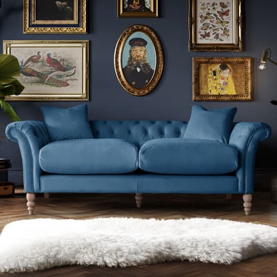 SAVE  £1630 -  The Mayfair Large Sofa, Velvet Sky