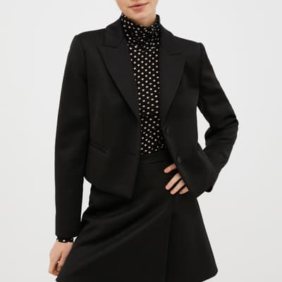 Black Tonno Cotton Blend Blazer