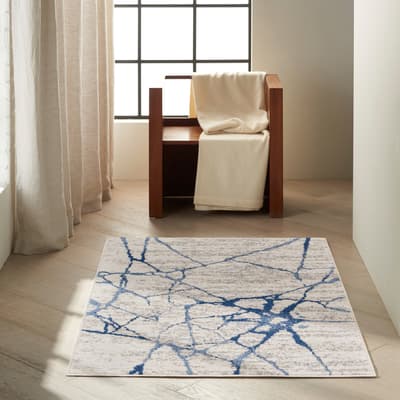 Flow 152 x 97cm Rug, Blue Grey